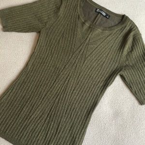 Sparkling Short Sleeve Sweater Size S